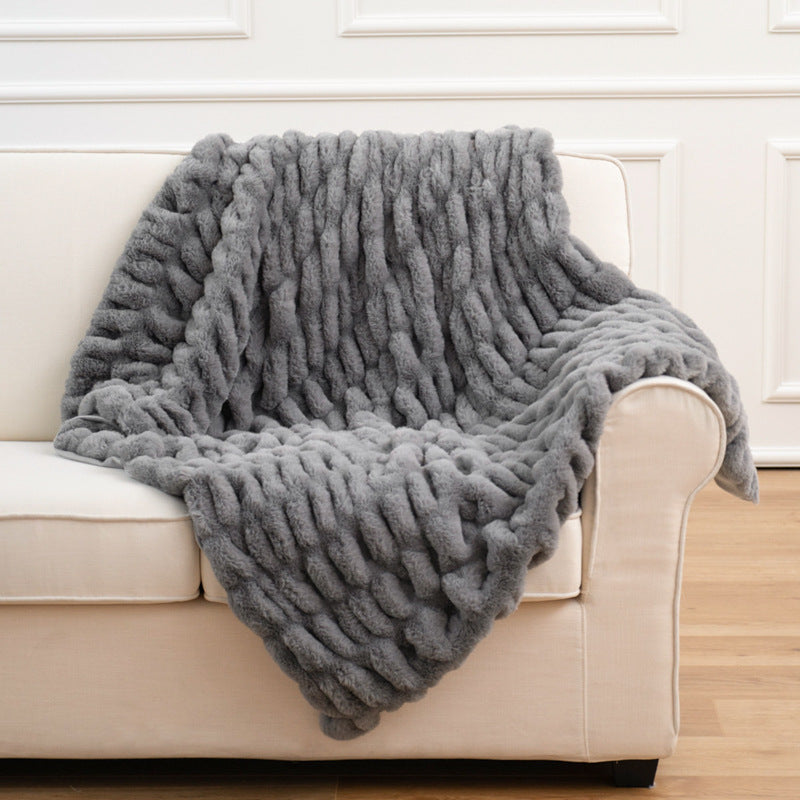 Faux Fur Throw Blanket