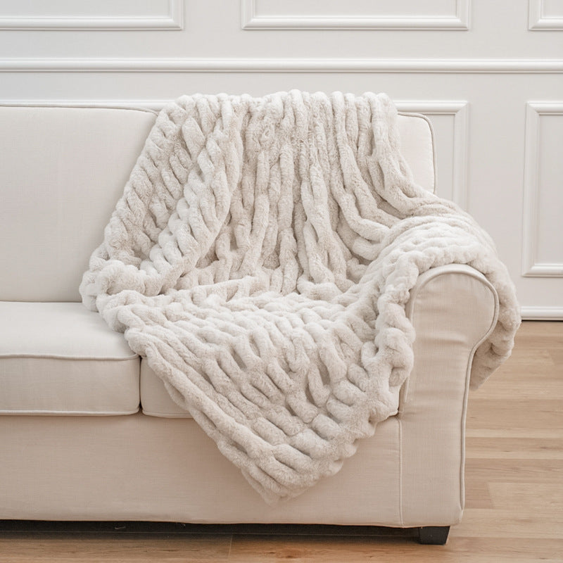 Faux Fur Throw Blanket