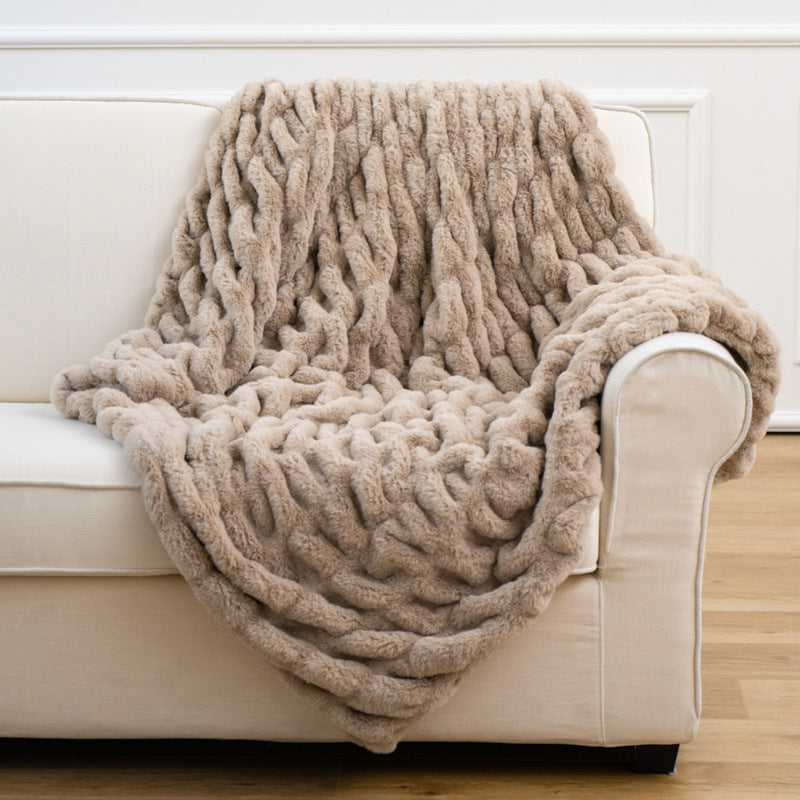 Faux Fur Throw Blanket