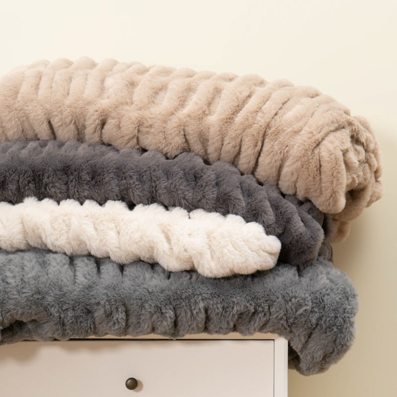 Faux Fur Throw Blanket